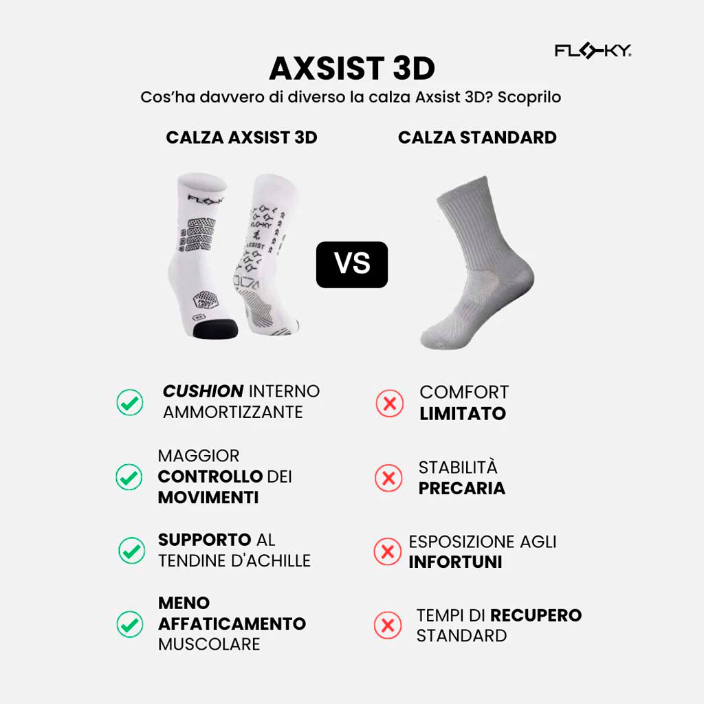 HYPE Calzini Floky Axsist 3D Bianco M-L